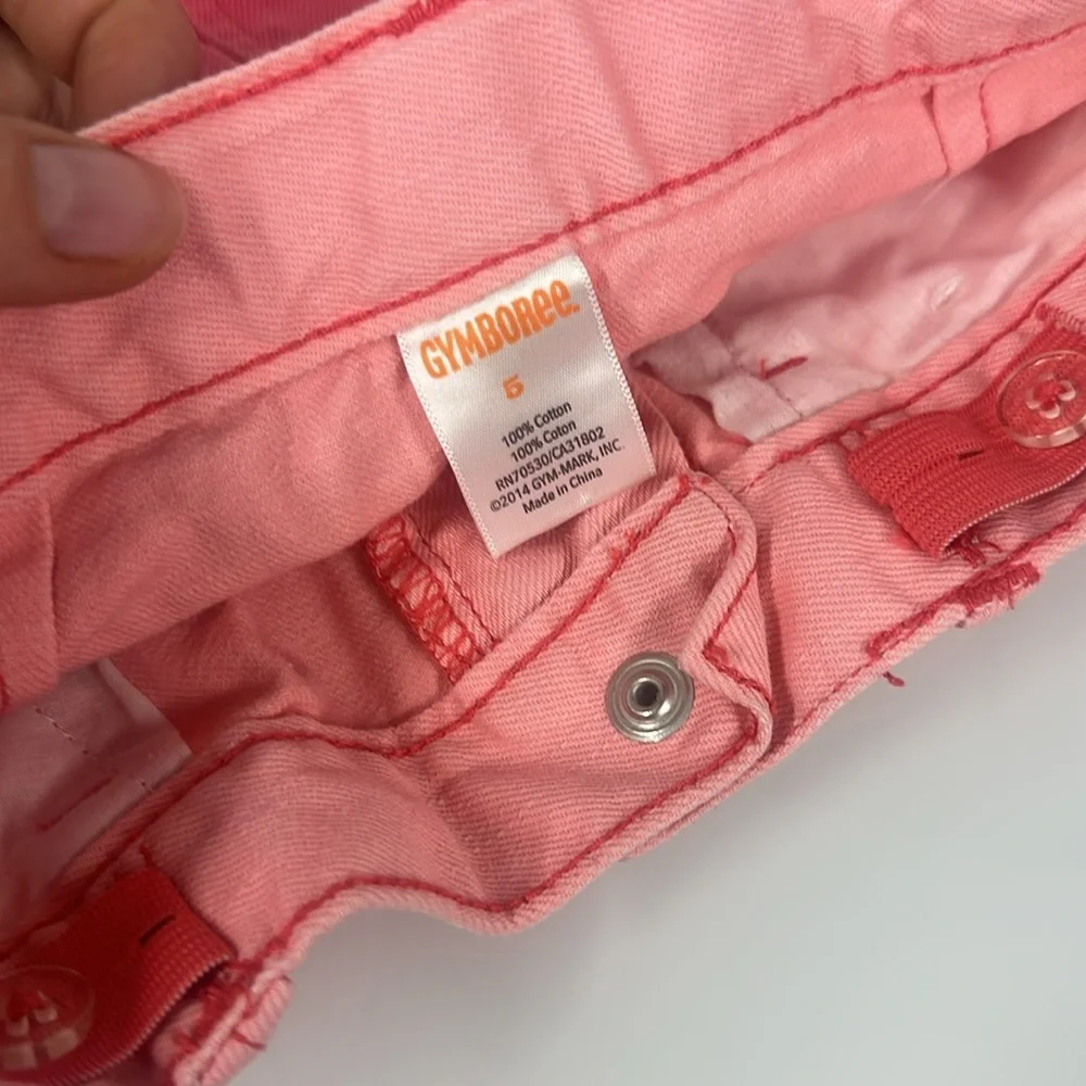 Gymboree pink ombré denim skirt 5
